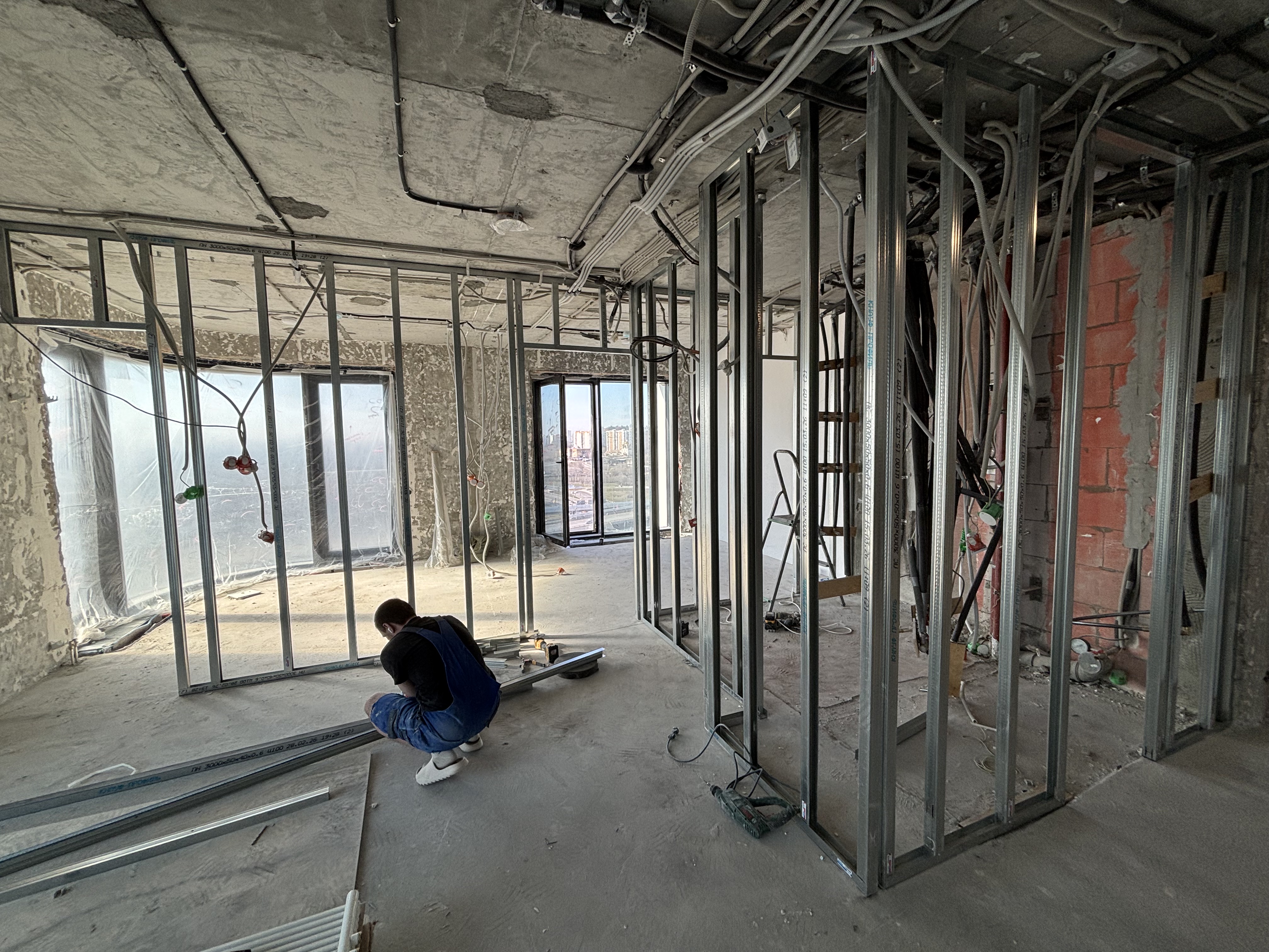 Монтаж перегородок